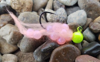 Steelhead Eggie Jig –   Chartreuse & Pink