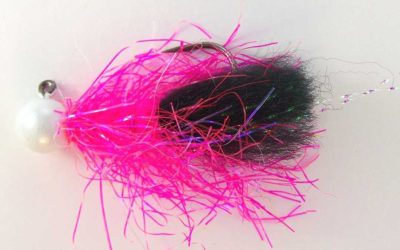 1/8 oz UV Krusty Steelhead Jig – Hot Pink & White