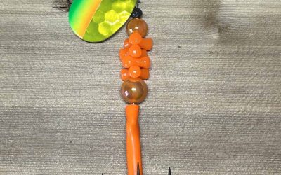 NW Tackle 101 Salmon Killer – Orange Kandy Mexican Hat (Chart. Back) – 3.5″ Blade