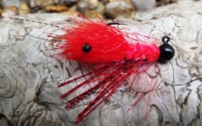 1/8 oz Krusty Shrimp Steelhead Jig – 911′ Red