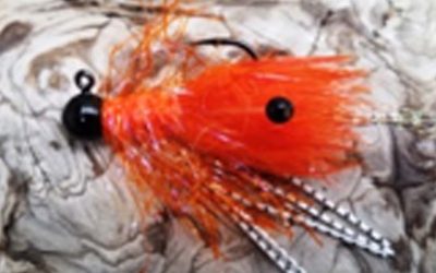 1/8 oz Krusty Shrimp Steelhead Jig – Hot Orange