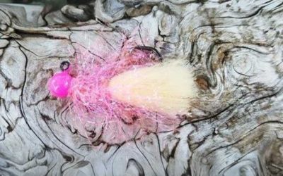 1/8 oz UV Krusty Steelhead Jig – Hot Pink Shrimp