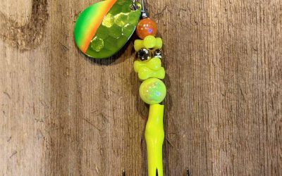 NW Tackle 101 Salmon Killer – Yellow Kandy Mexican Hat (Chart. Back) – 3.5″ Blade