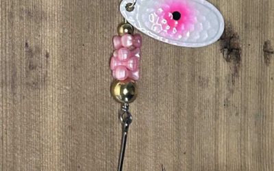 NW Tackle 101 Steelhead Slammer 3/8 oz Casting Pinkeye Hammered Spinner