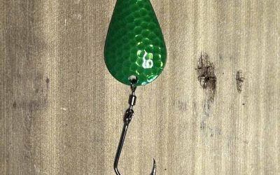 NW Tackle 101 Steelhead Slammer Steelie 1/2oz Metallic Green Casting Spoon