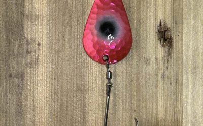 NW Tackle 101 Steelhead Slammer Steelie 1/2oz Metallic Pink Black Eye Casting Spoon
