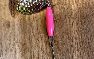 NW Tackle 101 Steelhead Slammer Metallic Pink Nickel Hammered