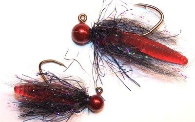 1/8oz UV Grub #GR08-18 (Black & Red)