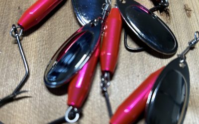 NW Tackle 101 Steelhead/Salmon Casting Spinners 3/4 oz Pink Smooth Blade